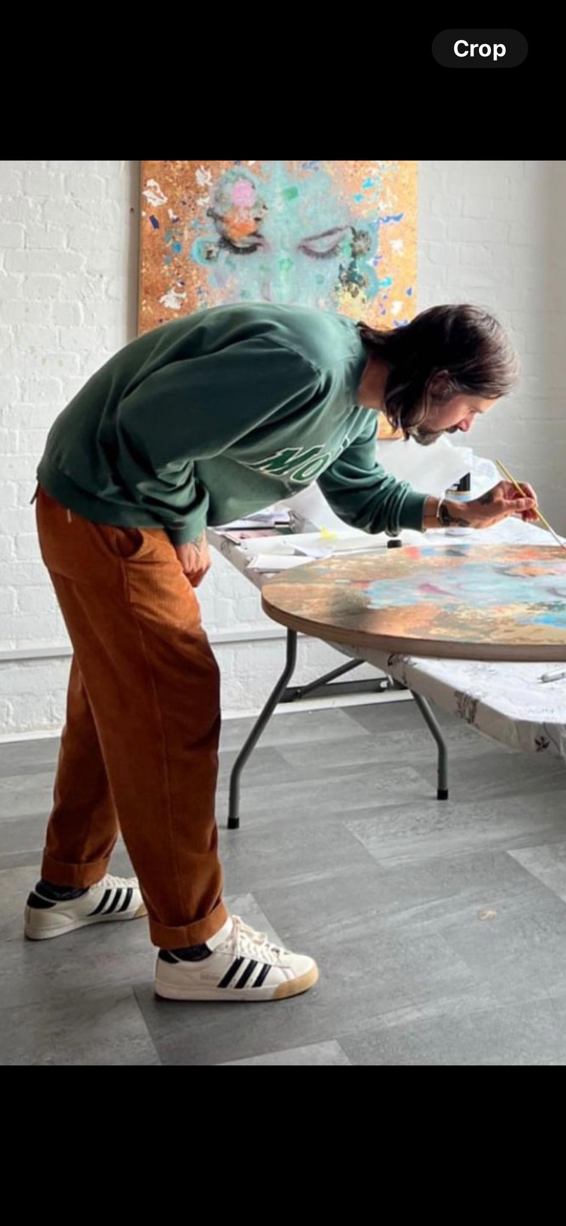 Andrew J Millar in his studio